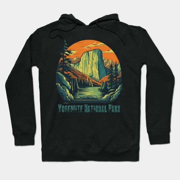 Yosemite National Park Hoodie by GreenMary Design